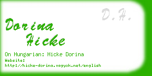 dorina hicke business card